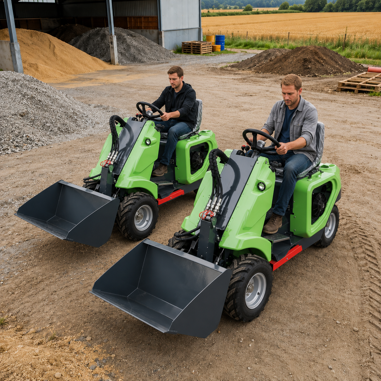 Wheel Loader - Nicosail 3 Wheel Small Skid Steer