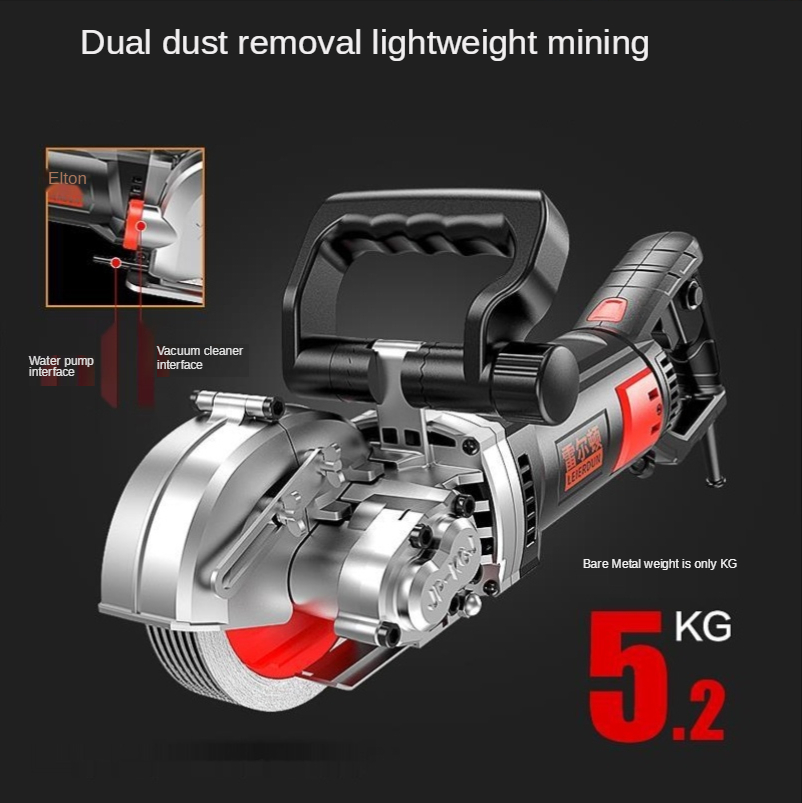 Electric Concrete Cutter - 5800W slotting machine for water and
