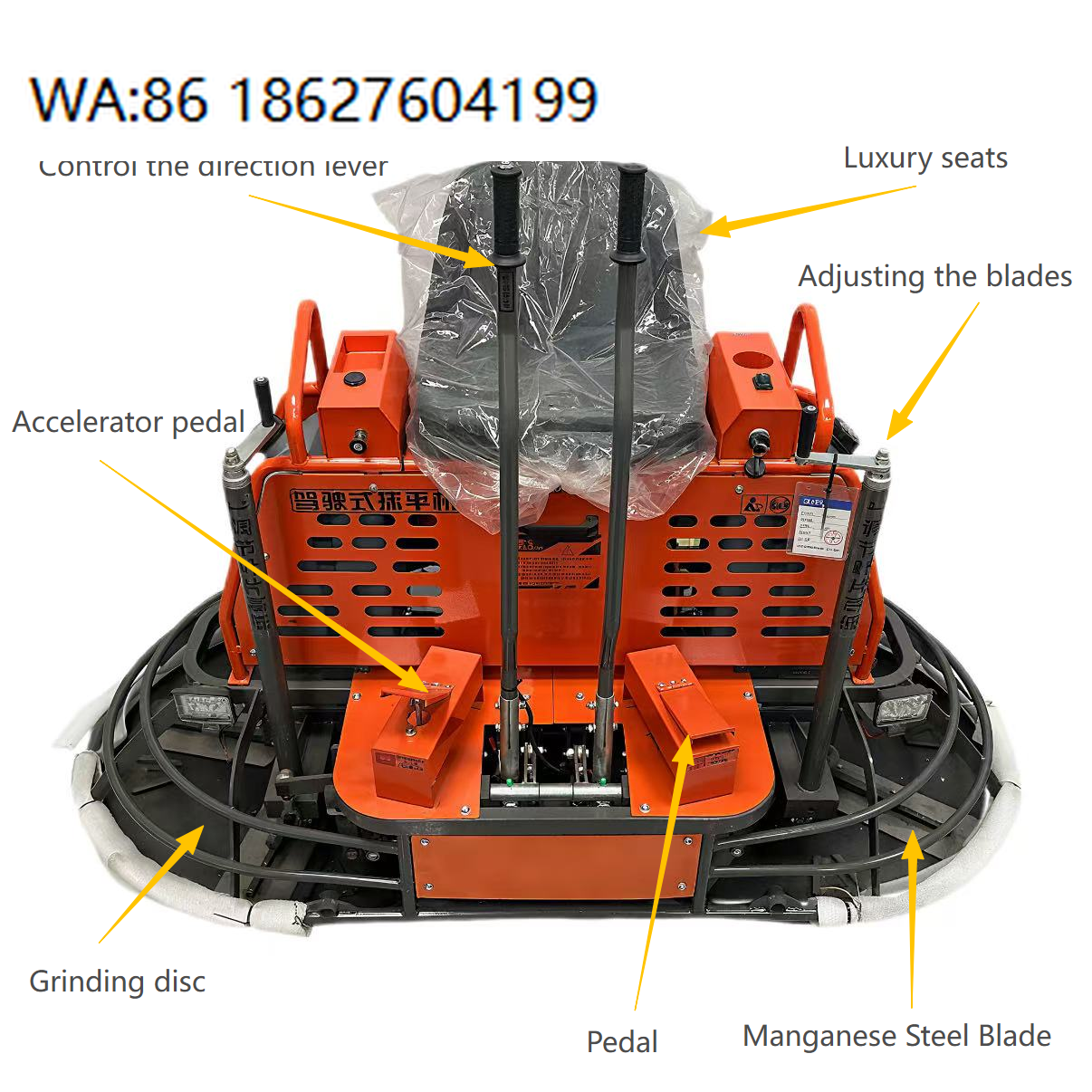 Power Trowel Concrete - Twin Disc Ride On Power Trowel