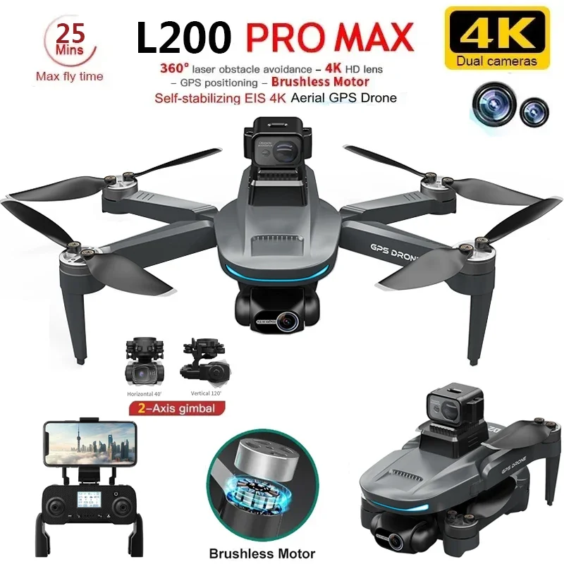 L200 PRO MAX Drone 4K 2-Axis P - đánh giá và giá Laser Level Rotary