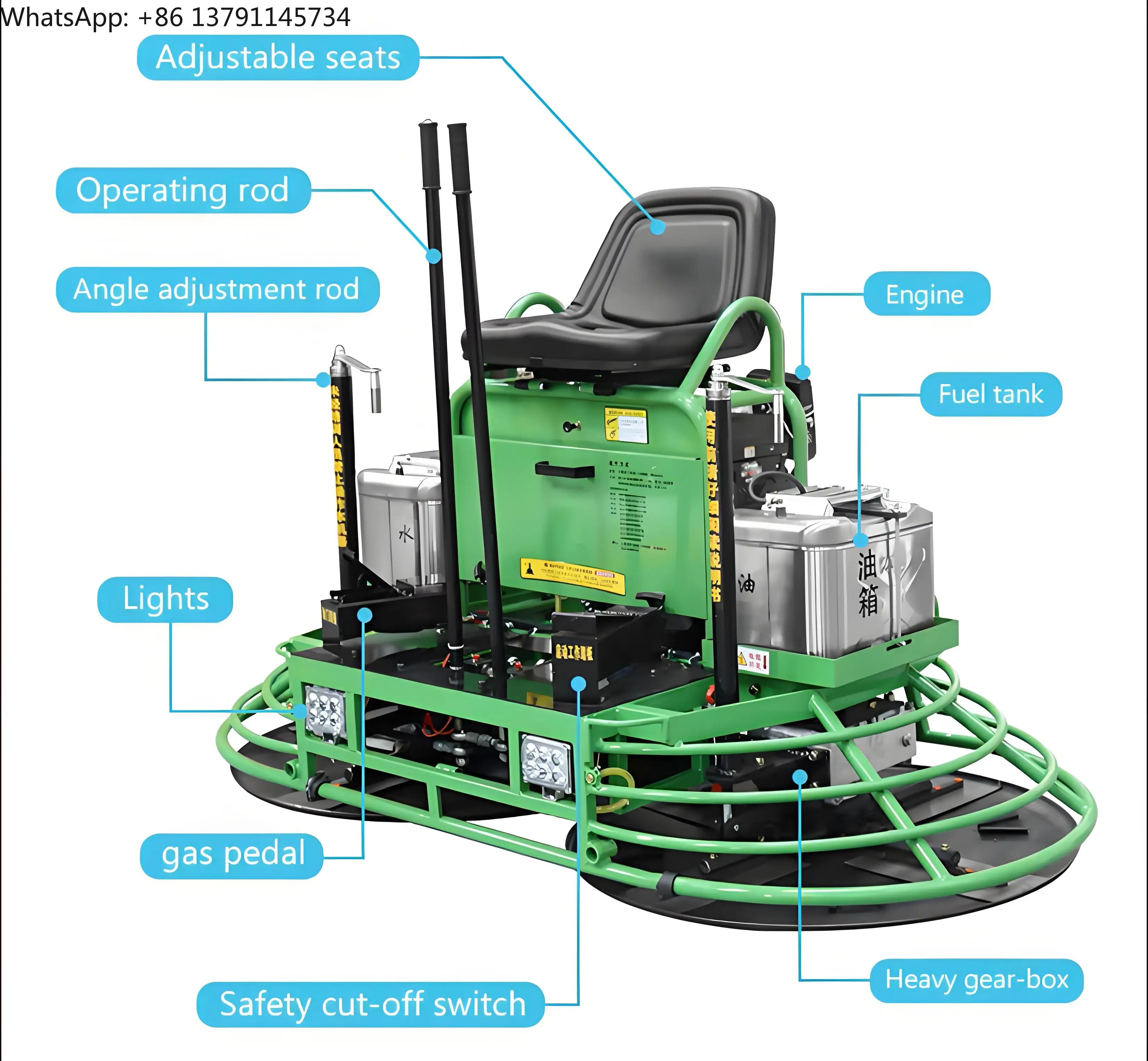 Machine Concrete Riding Power  - đánh giá và giá Power Trowel Concrete