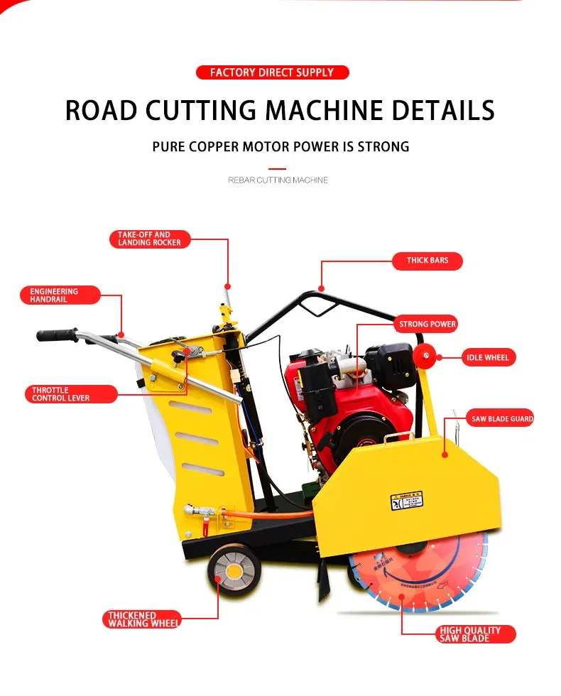 Road Saw New Design Asphalt Co - đánh giá và giá Electric Concrete Cutter