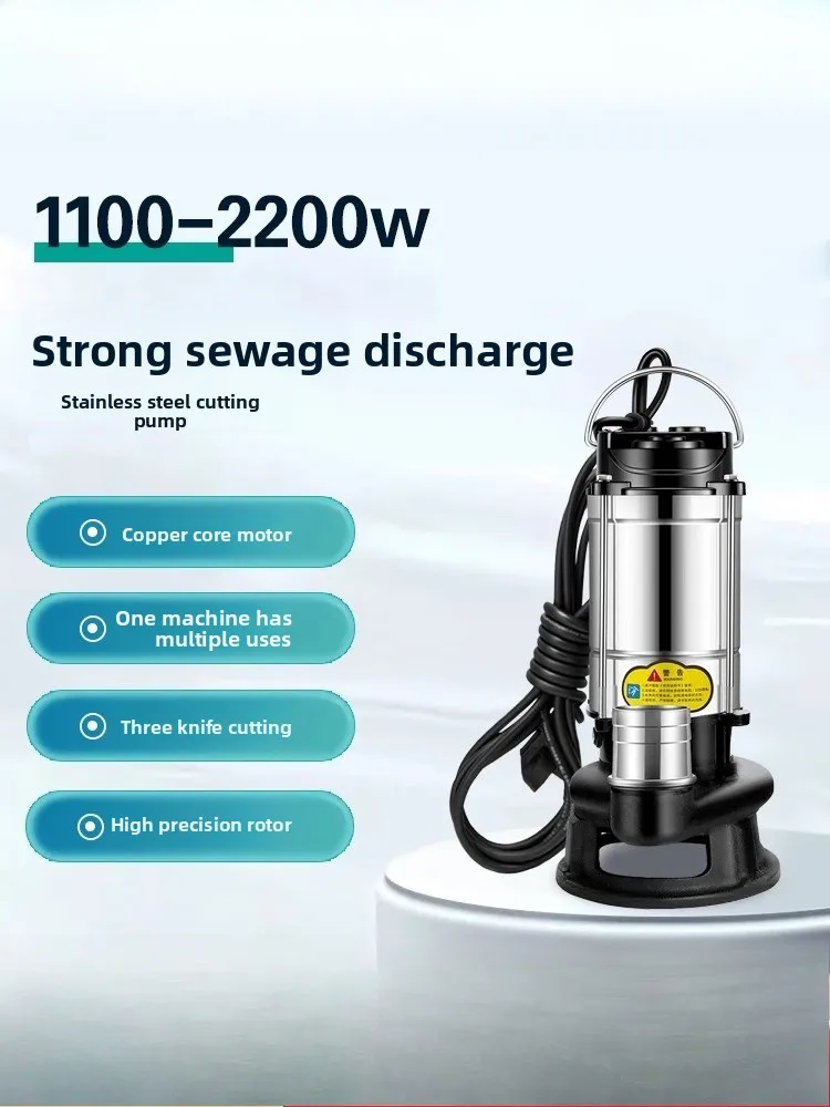 220V household cutting sewage  - đánh giá và giá Submersible Pump Sewage