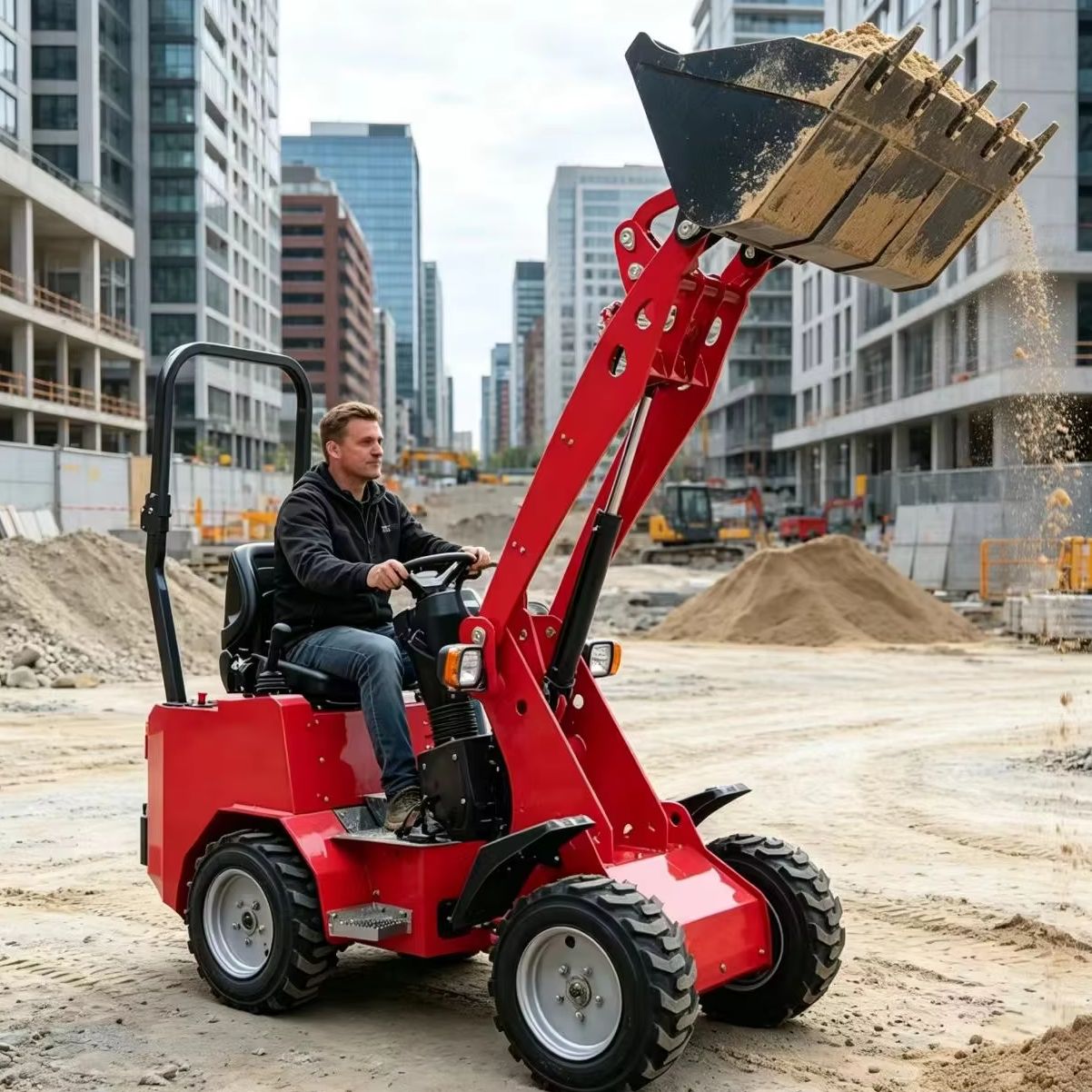 Mini Wheel Loader Compact Fron - đánh giá và giá Wheel Loader