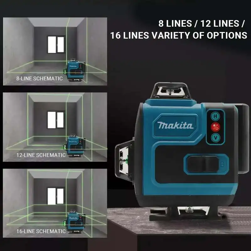 Makita 18V Battery,16Lines4D G - đánh giá và giá Laser Level Rotary