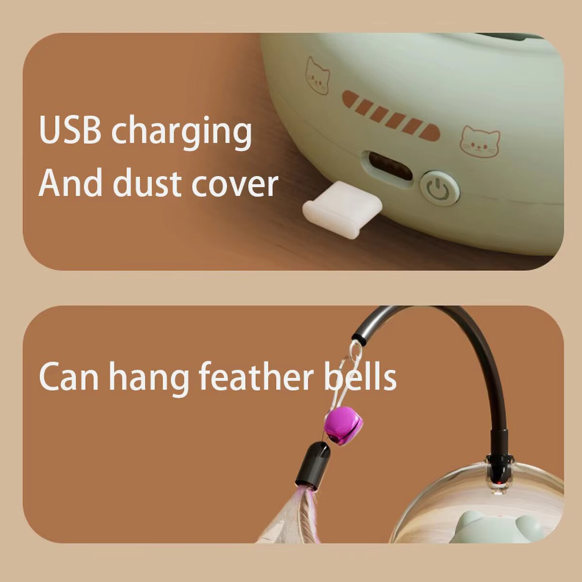 Interactive Cat Toy with Feath - đánh giá và giá Laser Level Rotary