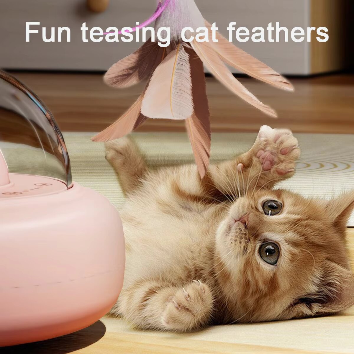 Interactive Cat Toy with Feath - đánh giá và giá Laser Level Rotary