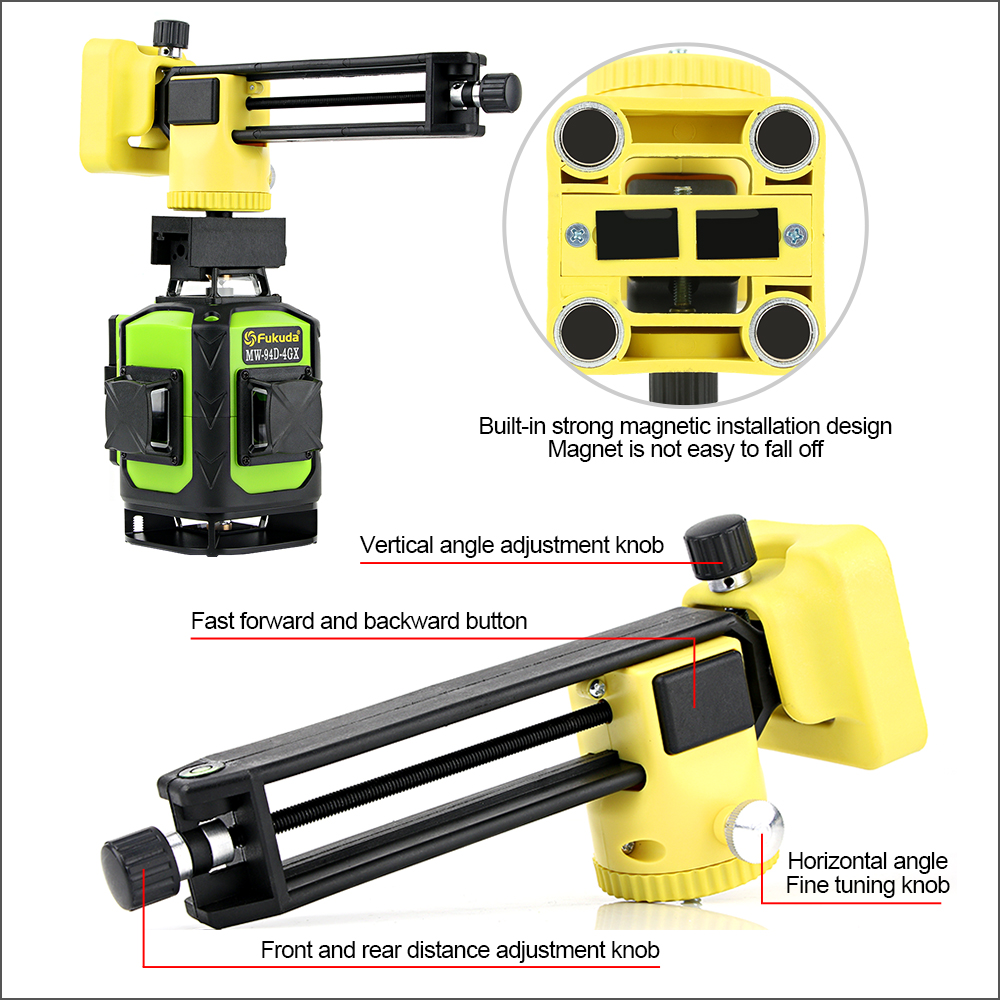 515NM Class ll，Fukuda MW-94D-4 - đánh giá và giá Laser Level Rotary